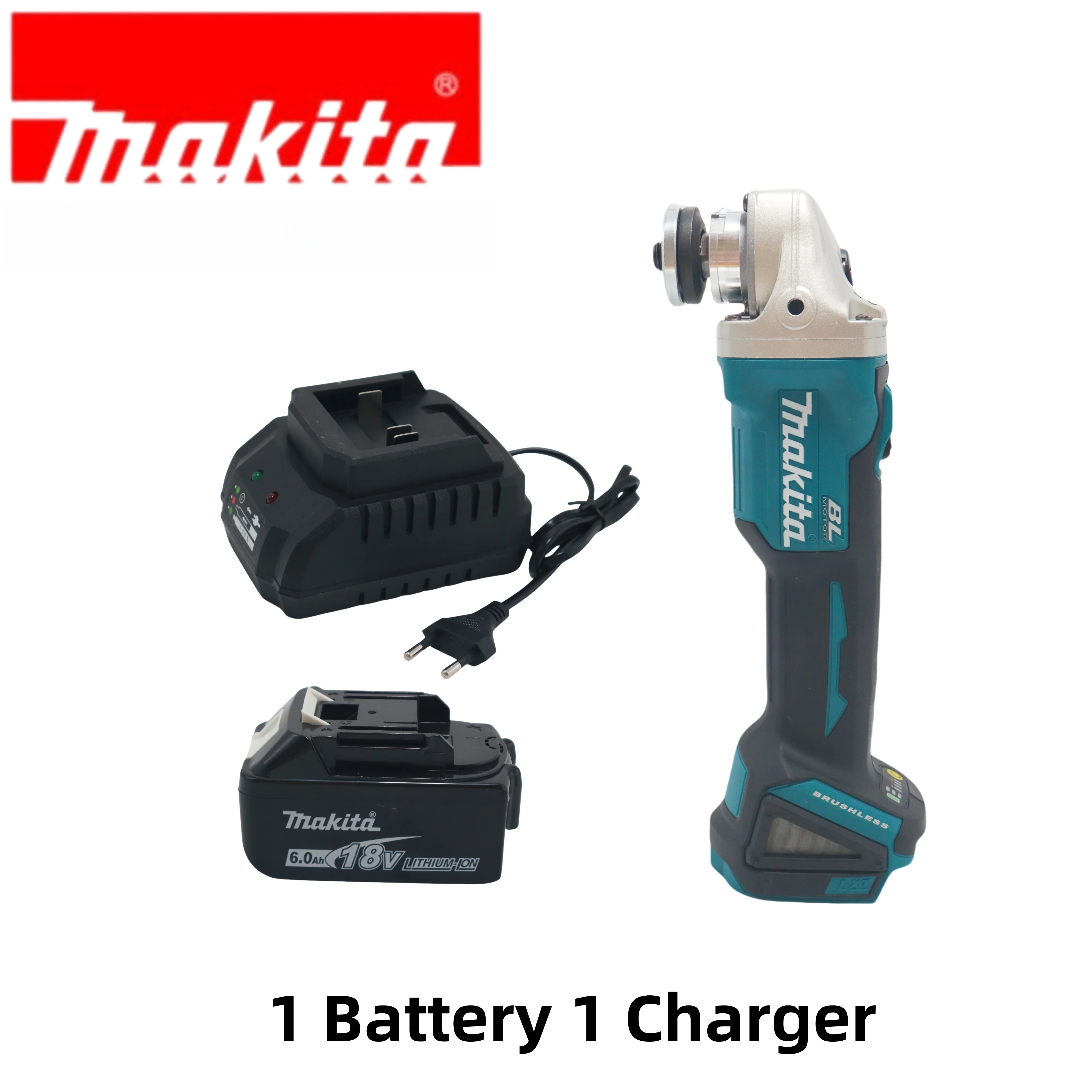 Electric Angle Grinder Makita 404 Adjustable Electric Tool Angle Grinder 18V Lithium Battery Electric Cutting Tool Rechargeable Battery