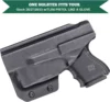 IWB Kydex Holster Custom Fit: Glock 26/27/28/33 Pistol with TLR6 Laser Light Right And Left Incompatible Aiming Device 5