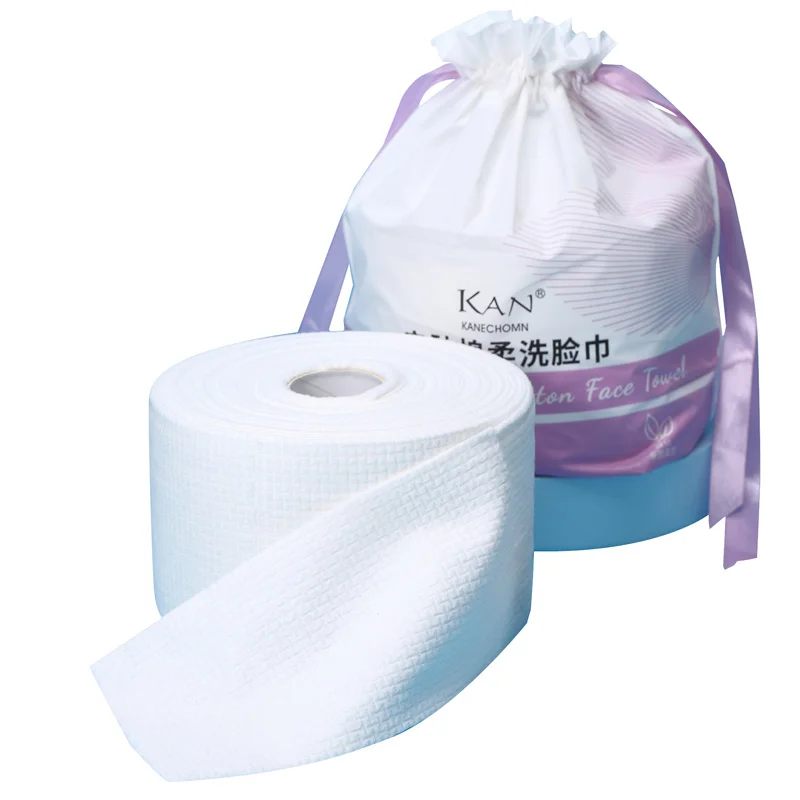 300G Roll Skin Care Face Cotton Refill Cotton Pads Draw-Out Face Cleansing Makeup Remover Cleaning Pads