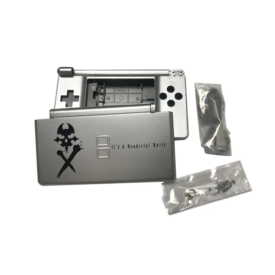 Nintend DS Lite N DSL용 스크루 드라이버 포함 전체 수리 부품 교체 하우징 쉘 케이스 키트, 여러 가지 색상