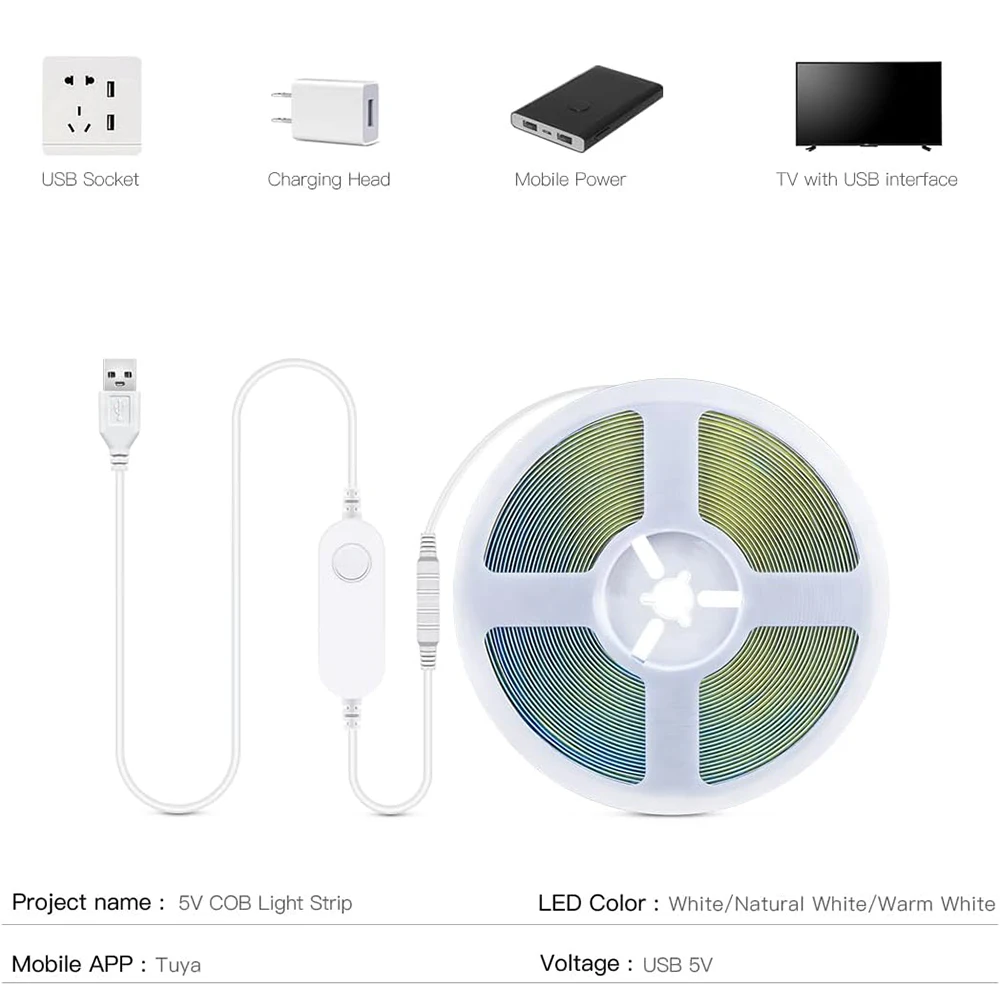 รูปสินค้า LED Strip Light ควบคุม WiFi/Zigbee ปรับแสงได้