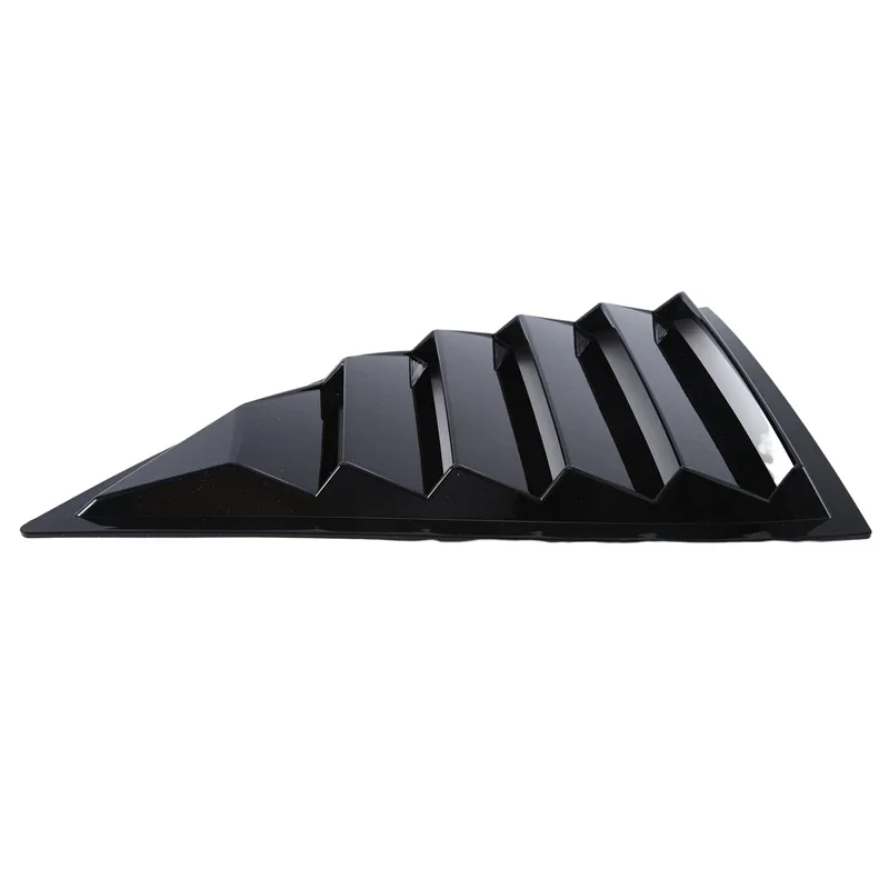 Car Rear Louver Window Side Shutter Cover Trim Sticker Vent Scoop ABS Carbon Fiber Style for Dodge Challenger 2015-car rear window cover,car side window louver
