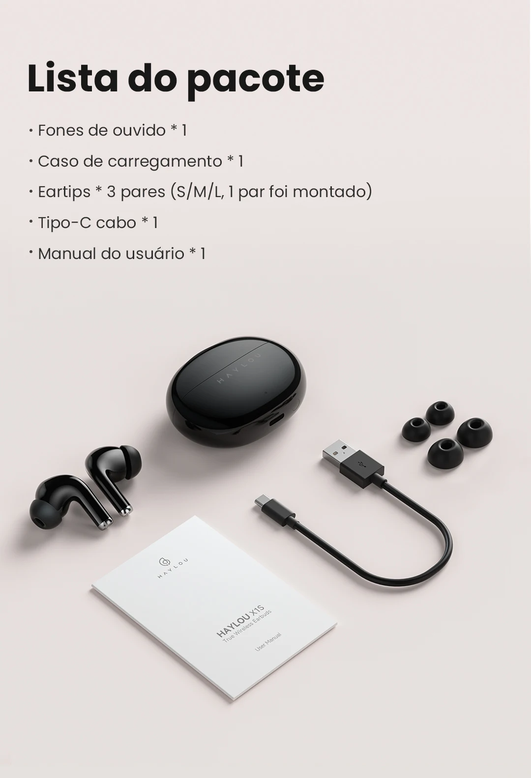 Design, Earbuds, 5.3, 10mm, Driver Dinâmico, Bateria 24h, ENC Clear Call