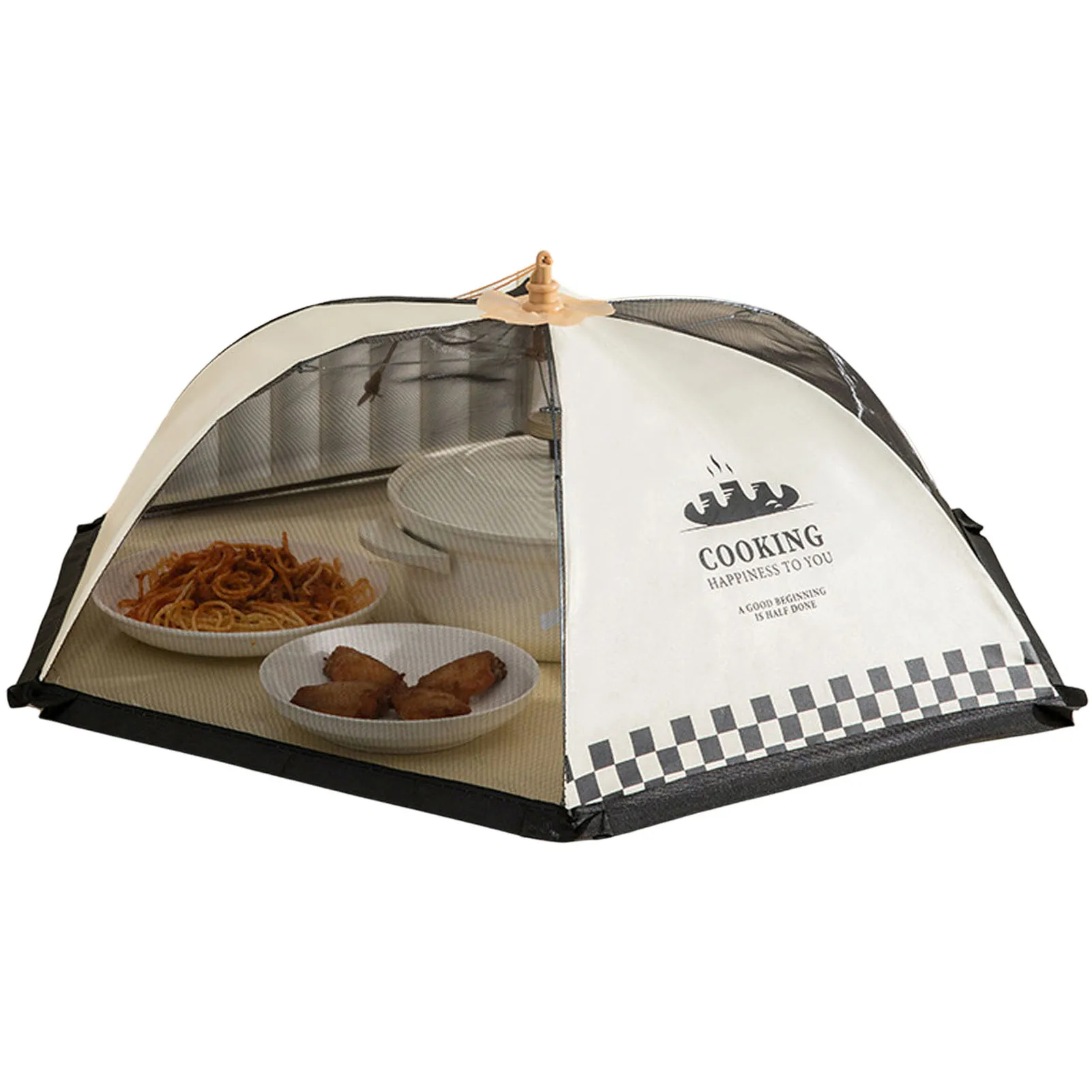 

Pop-Up Picnic Mesh Food Covers Reusable and Collapsible Food Cover Net Cover for Keeping Out Flies Mosquitoes