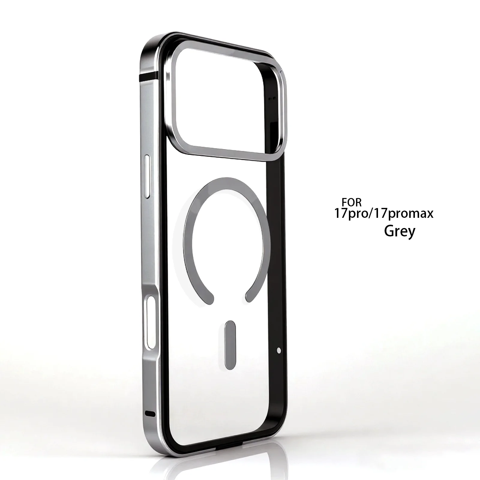 Premium Metal Frame Phone Case with MagSafe Magnetic Charging and HD Backplate Protection