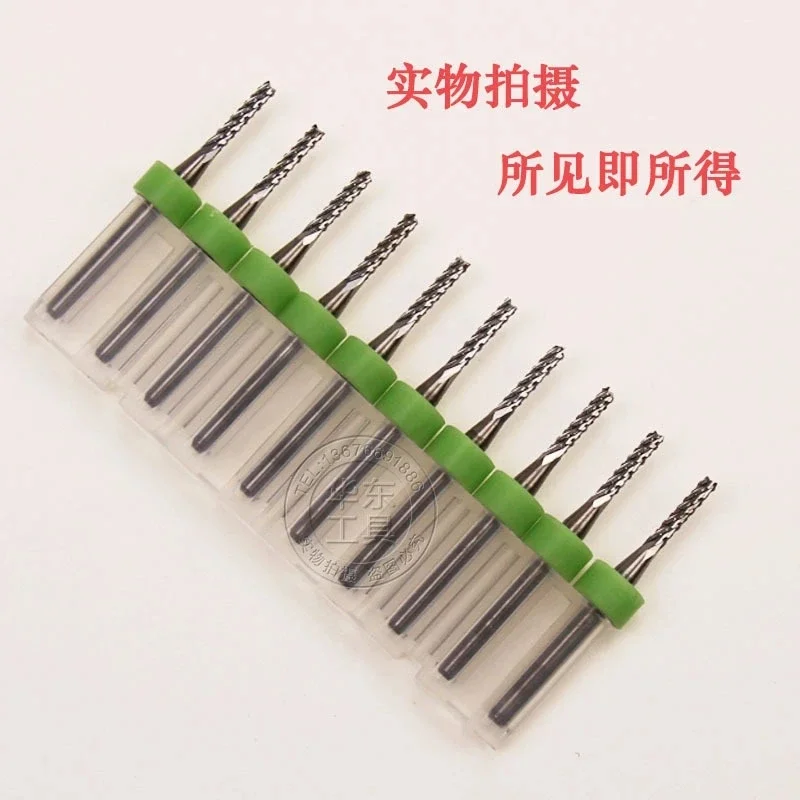 수입 카바이드 PCB CNC 엔드 밀 하드 나노 코팅 CNC 라우터 비트 10 ..