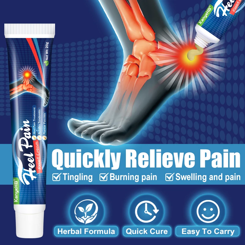1Pcs Heel Pain Cream Achilles Tendonitis Fasciitis Plantar Treatment Herbal Medicine Plaster Heel Spurs Relieve Ointment G018 pain relief cream pain relief patch knee pain relief cream