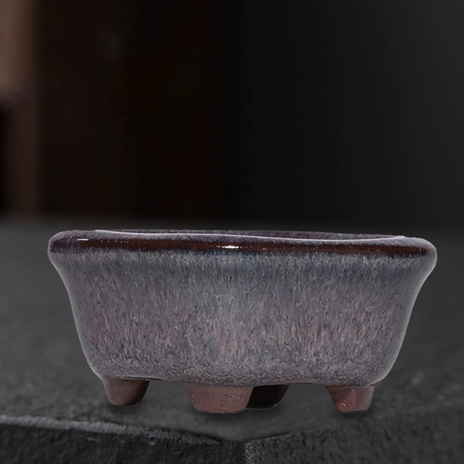 Decorative Mini Ceramic Succulent Planter with Breathable Design