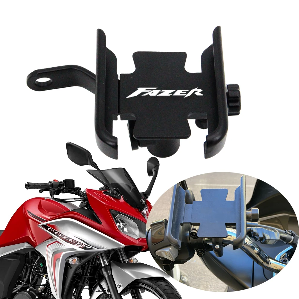 Motorcycle Mobile Phone Holder CNC For YAMAHA FZ1 FAZER FZ6 FZ6R FZ8