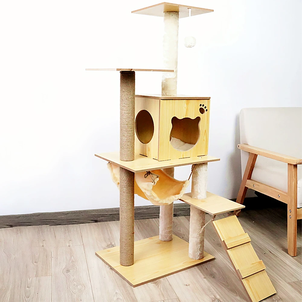 

Современное деревянное дерево для кошек