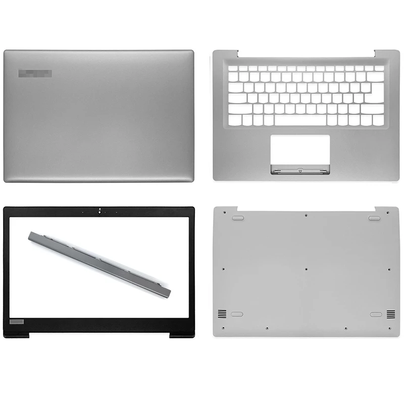 

Новинка, задняя крышка для ноутбука lenovo ideapad 120S-14 120S-14IAP, передняя панель, Упор для рук, Нижняя крышка, петля, верхний корпус, серый