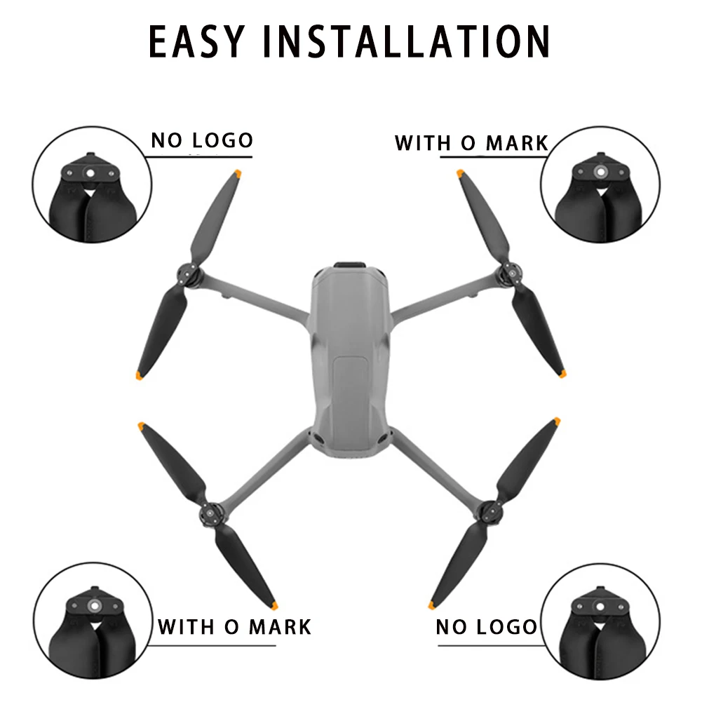 Propellers for Dji AIR 3 Blades, 8747F Propeller Low Noise Replacement Prop Blades Compatible: Dji Air 3 Drone Accessories