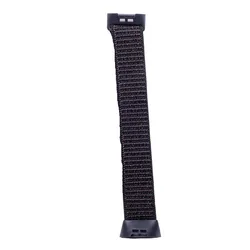 Nylon Loop Strap for Smart Watch - Sport Wristband Bracelet Accessory (Black red)