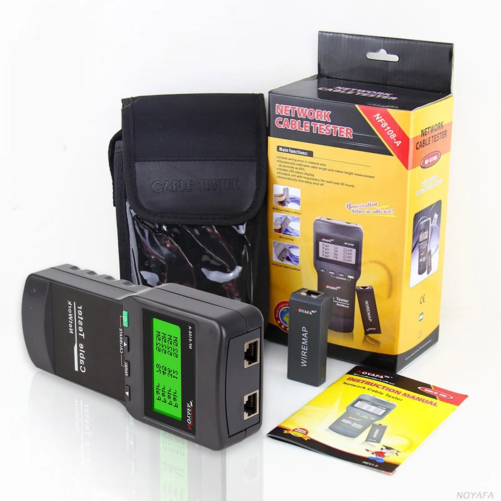 Noyafa NF-8108A Cat.5E/ 6E UTP STP Netzwerk Kabel Tester Überprüfen Verdrahtung Fehler 5E Draht Test – Detail 5