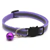 12 Pcs Adjustable Pet Dog Cat Collar Reflective Breakaway Buckles with Bell Colorful for Kitten or Puppy Chihuahua Bulldog Leash 2