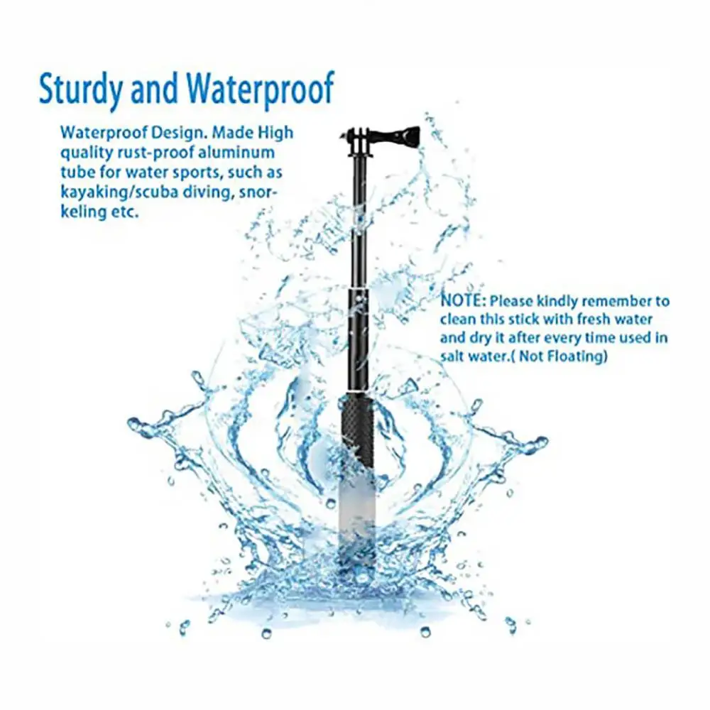 Elescoping Pole With Non-slip Rubber Handle Lightweight Portable Adjustable Scalable For 10 9 8 7 6 5 4 3 48cm