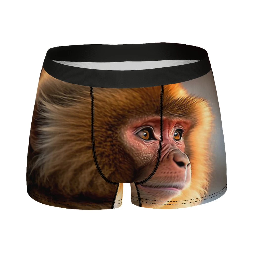 

Wildlife Photography Snow Monkey Underpants Breathbale Panties Male Underwear Comfortable Shorts Boxer Briefs