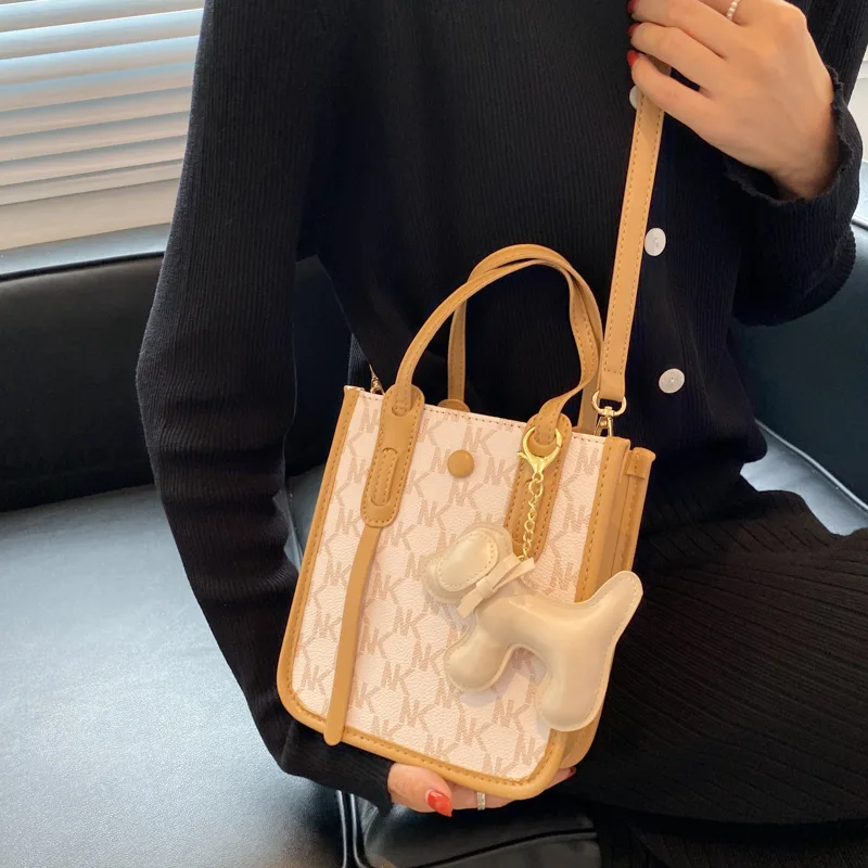 

Ladies Hand Bags Letter Splicing PU Leather Bag Spring And Summer Casual Fashion Cute Lady Underarm Crossbody Tote Shoulder Bag