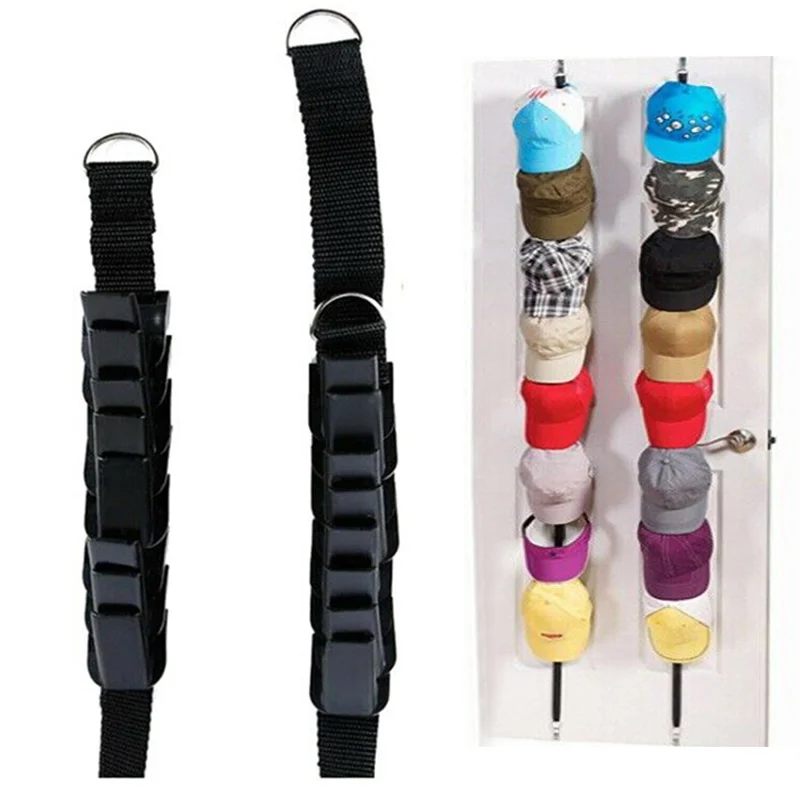 Adjustable Rear Door Hook Clothes Organizer Door Back Hook Rope Hanging Hat Handbag Organizer Seamless Over