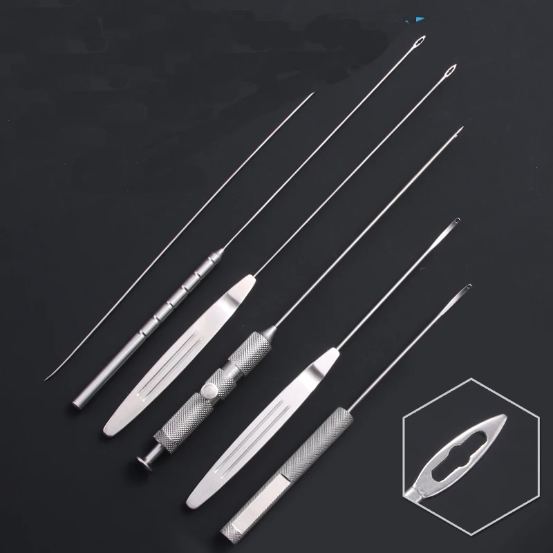 

Facial guidance needle, puncture guidance needle, facial tissue pulling thread carving, large V-shaped embedding thread threadin
