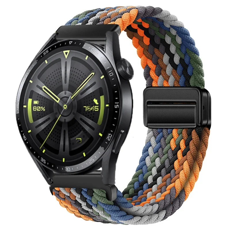 Nylon Braided Watch Strap - Durable Fabric Bracelet Wristband