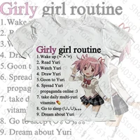 T-shirts graphiques Punk Anime pour femmes, vêtements féminins Emo années 90, vêtements Vintage Kawaii, Streetwear Y2k, haut court Emo, années 2000 1
