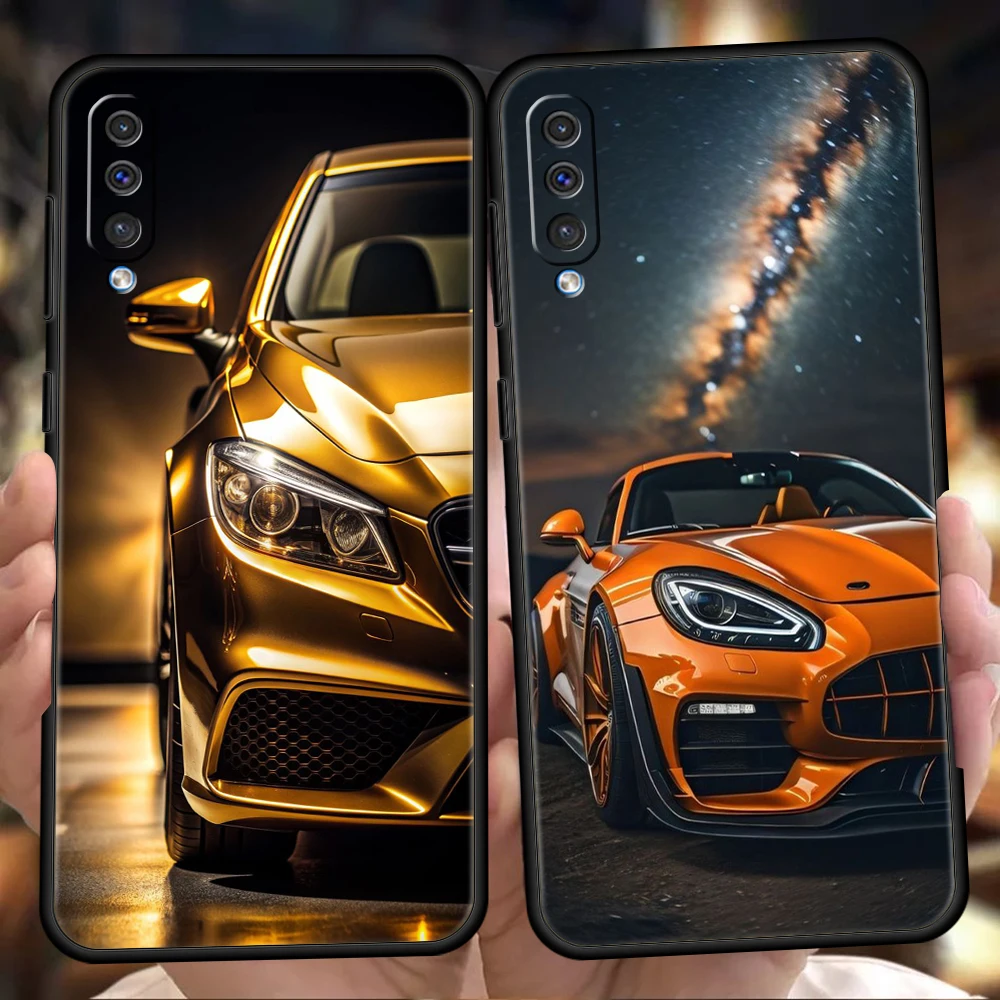 Männlich Männer Marke SUV Sport Autos Telefon Fall für Samsung Galaxy A24 A13 A53 A73 A33 A22 A12 A02 A03 A05 A70 A50 5G Silikon Shell