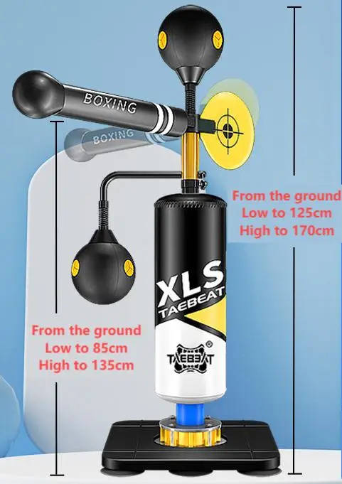 Boxing Reaction Target Rotating Stick Target Vertical Sandbag Children's Adult Boxing Speed Ball Home Training Equipment