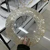 13inch Clear Service Trays Home Dinner Charger Hotel Wedding Banquet Decorative Plates Cushion Plate Table Decor 100PCS 4