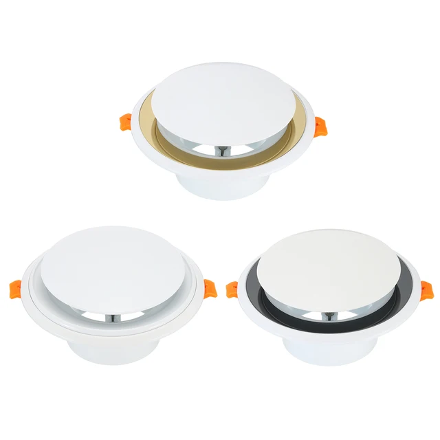 3 4 นิ้วรอบ Air Vent ปรับเพดาน Diffuser ย่าง Louver Soffit Vent พลาสติก ABS สําหรับห้องน้ําห้องครัวห้องนั่งเล่น 1
