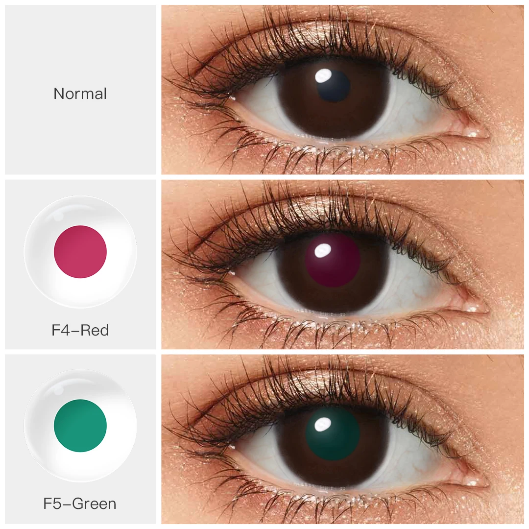 色覚異常用コンタクトレンズ、人工眼、虹彩レンズ - AliExpress 66