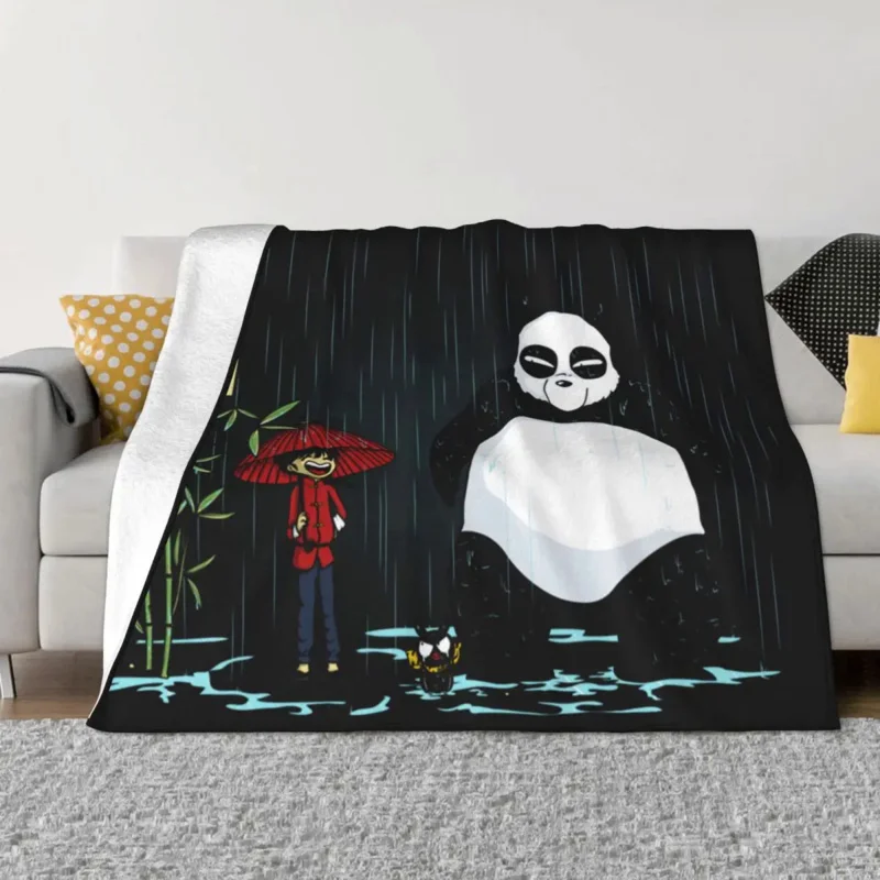 

Ranma 12 1/2 Anime Blanket Coral Fleece Plush Saotome Panda Multifunction Soft Throw Blankets for Bedding Bedding Throws