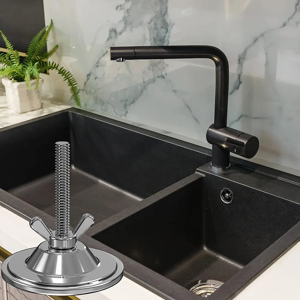 304 Stainless Steel Kitchen Sink Hole Cover Faucet Tap Hole Plate Cover Blanking Plug Stopper Kitchen Gadge 2inch Kitchen Accessories Kitchen Sink Hole Cover