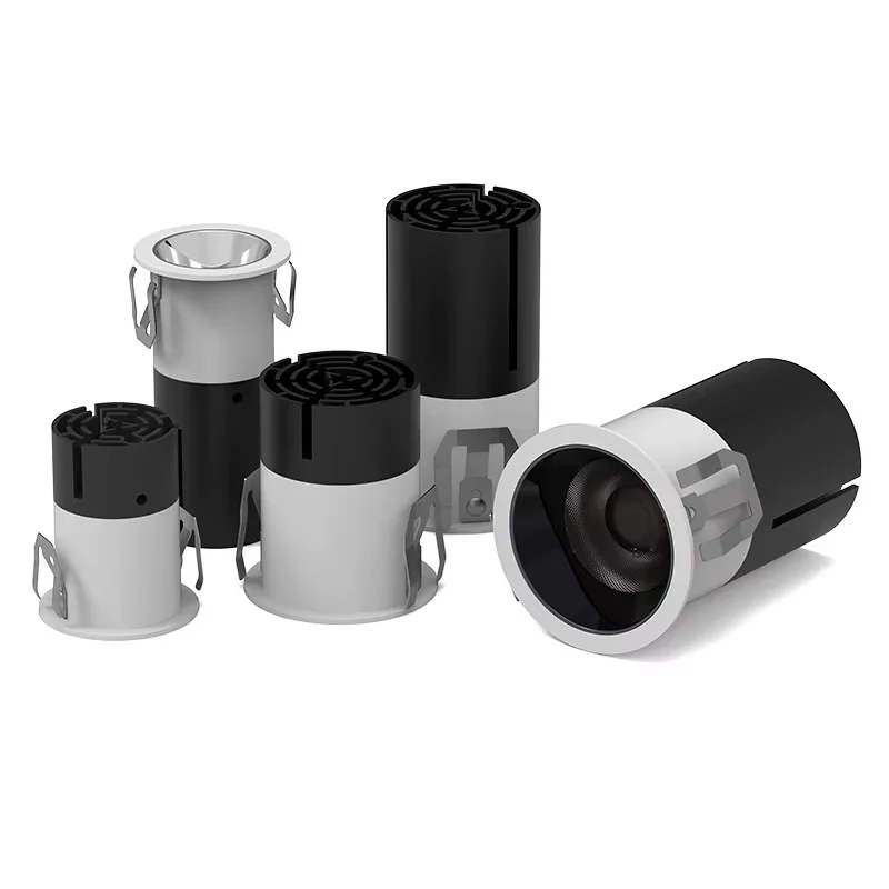 미니 LED 내장형 스포트라이트 구멍 35-60mm, 거실 쇼핑몰 천장 스팟 다운라이트 5W7W9W12W15W110V/220V 조명기구