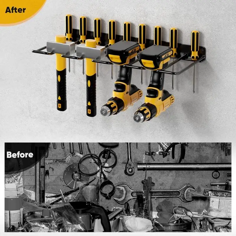 Power Tool Storage Rack Electric Drill Screwdriver Tool Shelf Workshop Garage Heavy Duty Wall Mounted Holder tool Organizer rack 4
