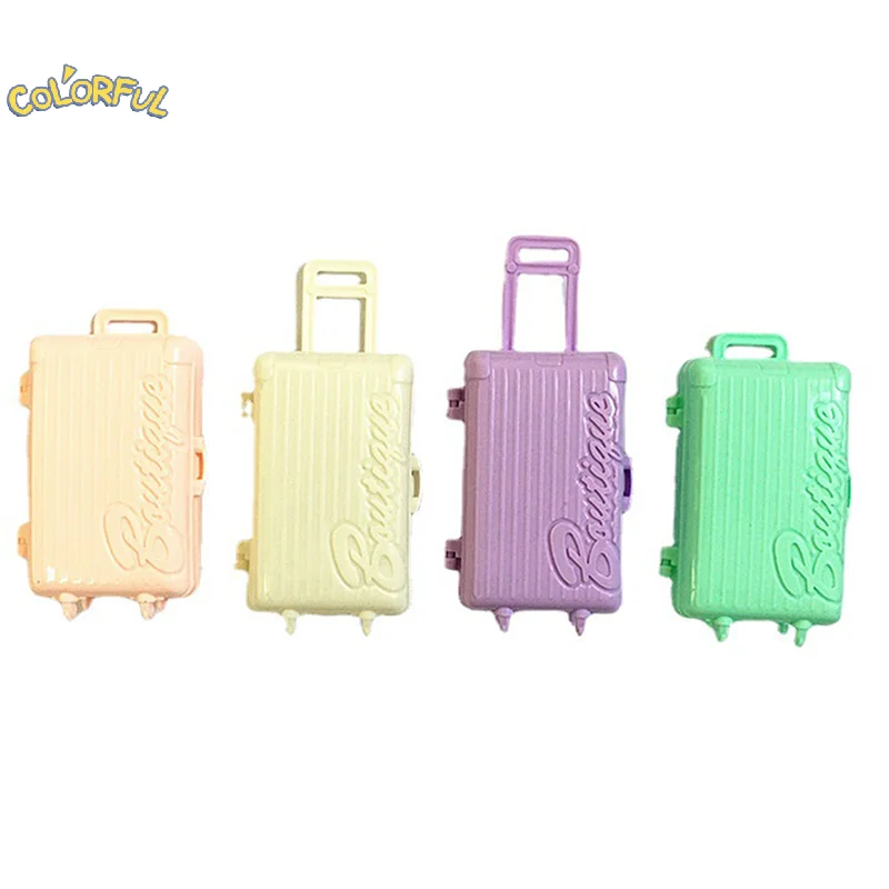 

Чемодан, аксессуары для кукол, шоппинг, уличная дорожная коробка для хранения, аксессуары для одежды, обуви, игрушек, Тяговая коробка 13,6 г