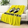 Fashion M-Mooneyes-Brand Logo Blanket Plush Nap Sofa rug for Living Room Warm Office Bedroom Birthday Home Travel Kid Gifts 1