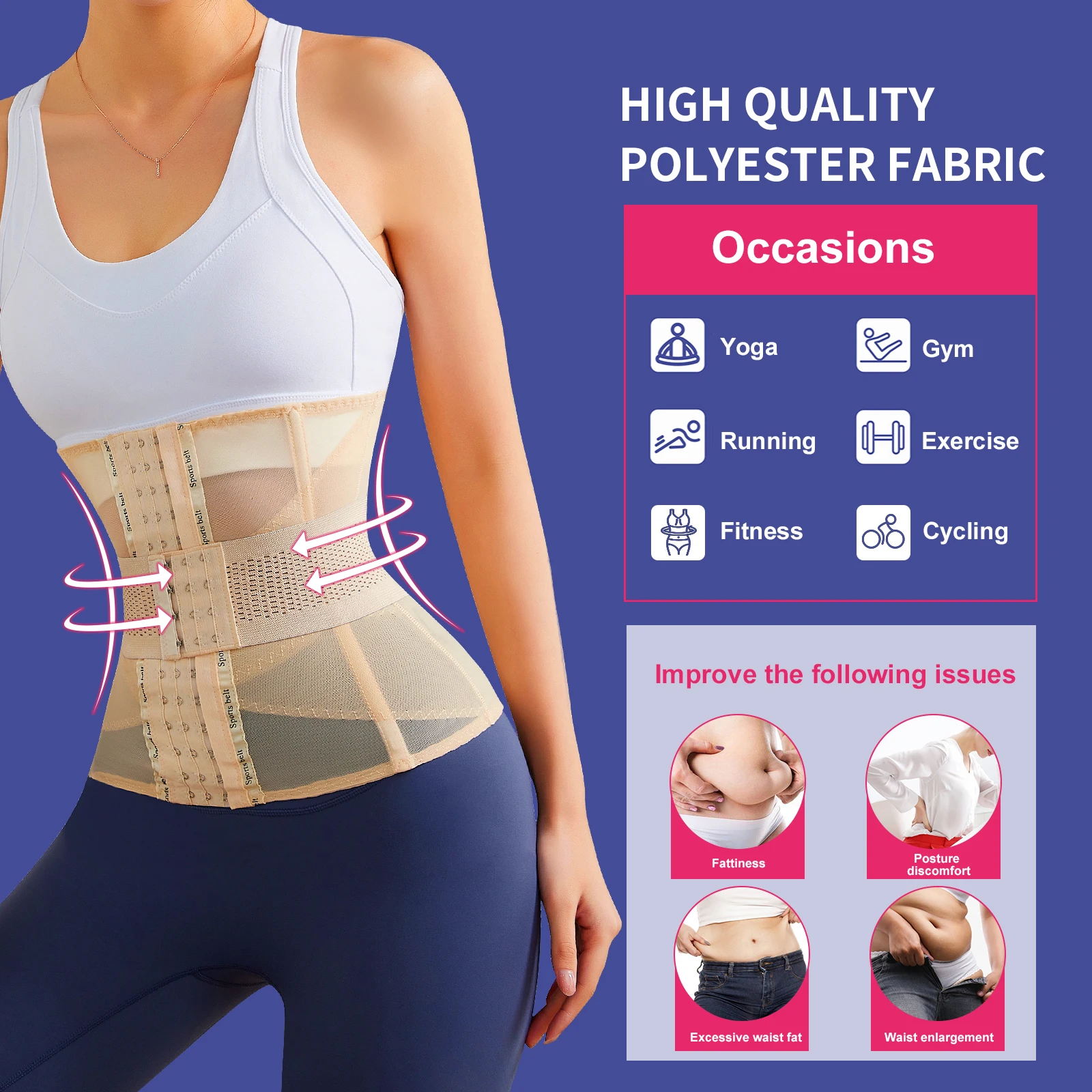 Invisible Belly Waist Trainer Tight Shapewear Double Belt Corset  Transparent Summer Shaper Slimming Sheath Woman Flat - AliExpress