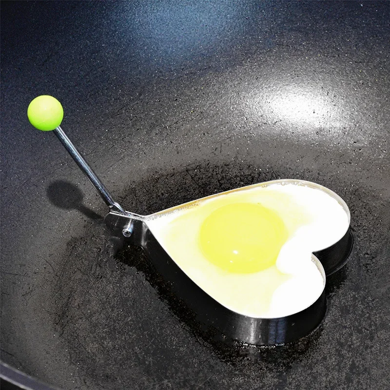 Egg Mold Egg Ring Stainless Steel Egg Shaper Mold DIY Breakfast Ham Deep Frying Pancake Rings Sandwich Non-stick Kitchen Cooking Accessor