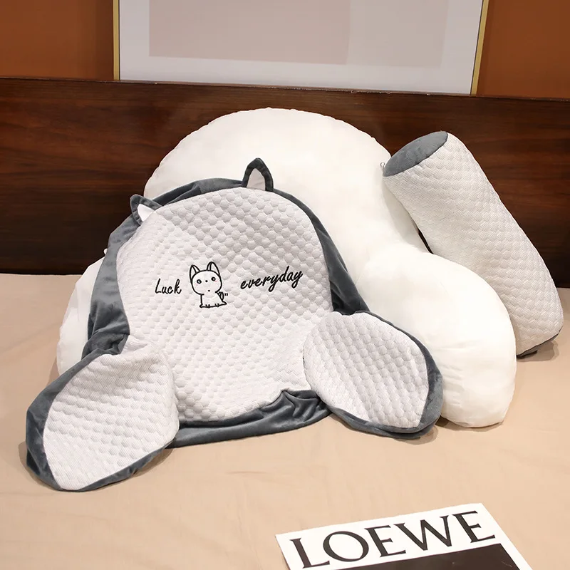 Ice Bean Bedhead Cushion Soft Package Bed Pillow Large Backrest Cushion Pillow Female Sleeping Sofa Waist Protection