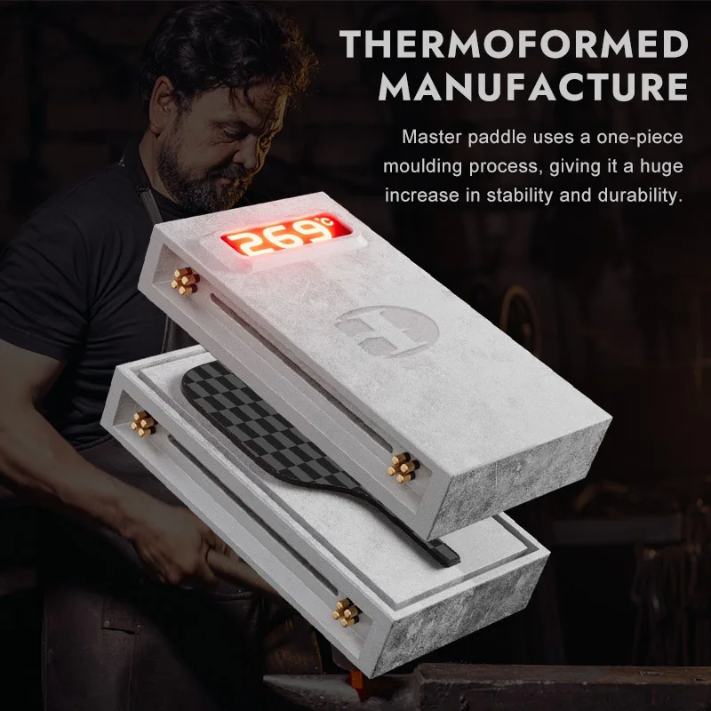 ピックルボール パドル HOOWAN カーボン 熱成形ユニボディ エッジフォーム ピックルボール パドル HOOWAN カーボン 熱成形ユニボディ