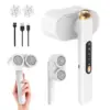 Fabric Shaver Rechargeable Dual Head Hair Remover 4-speed Mode Rotatable Grip Portable Cordless Remover Suitable Sweater Curtain 1
