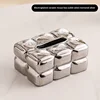 Luxury Chocolate Tissue Box Cover Ceramics Tissue Box High-grade Home Creative Napkins Tissue Holder Livingroom Table Decoration 6