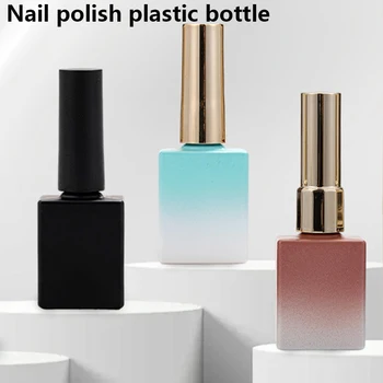 1pc/2pcs 12ml 13ml 14ml Nail Polish Bottle Empty Nail Gel Bottle with Brush Nail Beauty Oil Bottles Art Nail Tools 1
