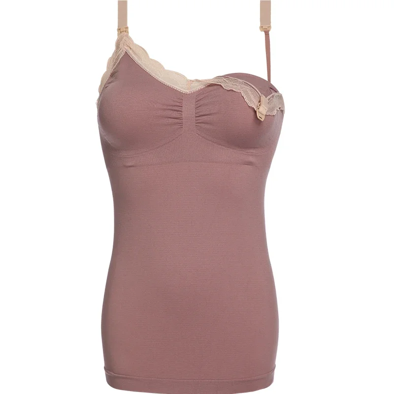 Breast-feeding vest jacket for pregnant women breast-feeding clothes postpartum general out bottoming shirt nursing bra 5