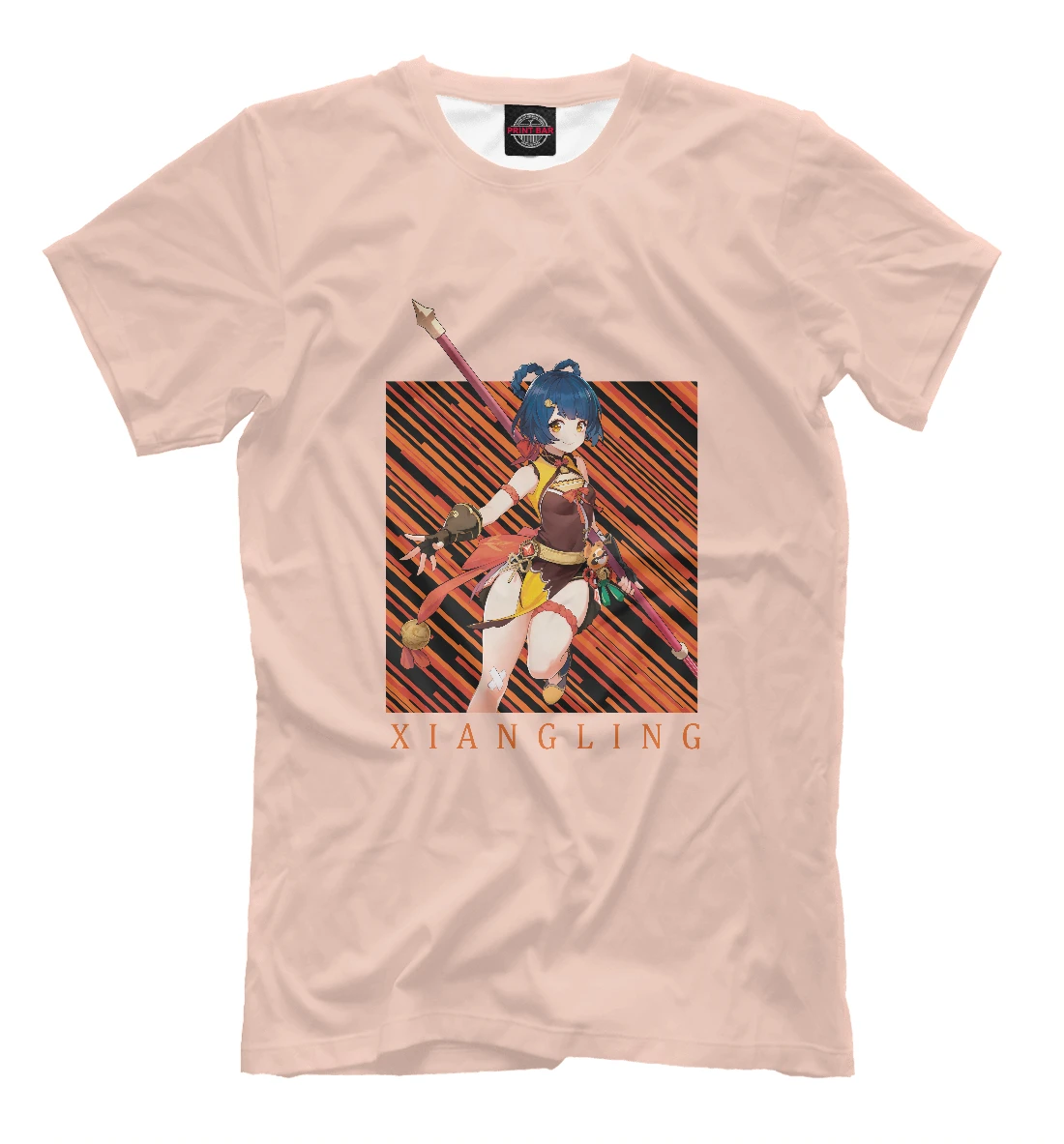 T-shirt Xiang Lin геншин impact Genshin T shirt design |