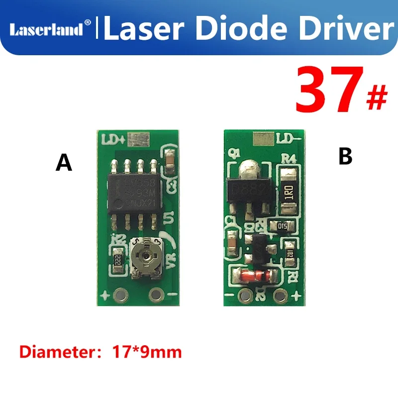 Scheda Di Alimentazione Del Circuito Pcb Del Driver A Diodi Laser Acc 3-5Vdc Corrente Costante Per Laser Ir Rosso A Bassa Potenza