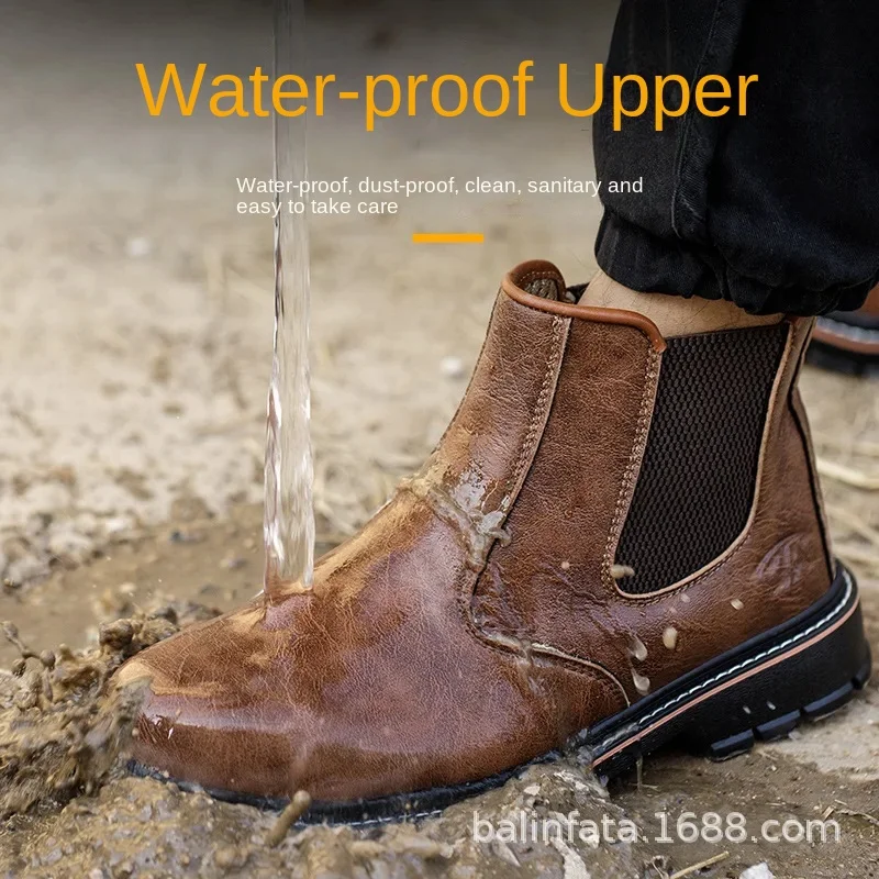 Comfortable Steel Toe Safety Shoes for Men, Suitable for All Seasons, Control Safety Hazards wrok boots