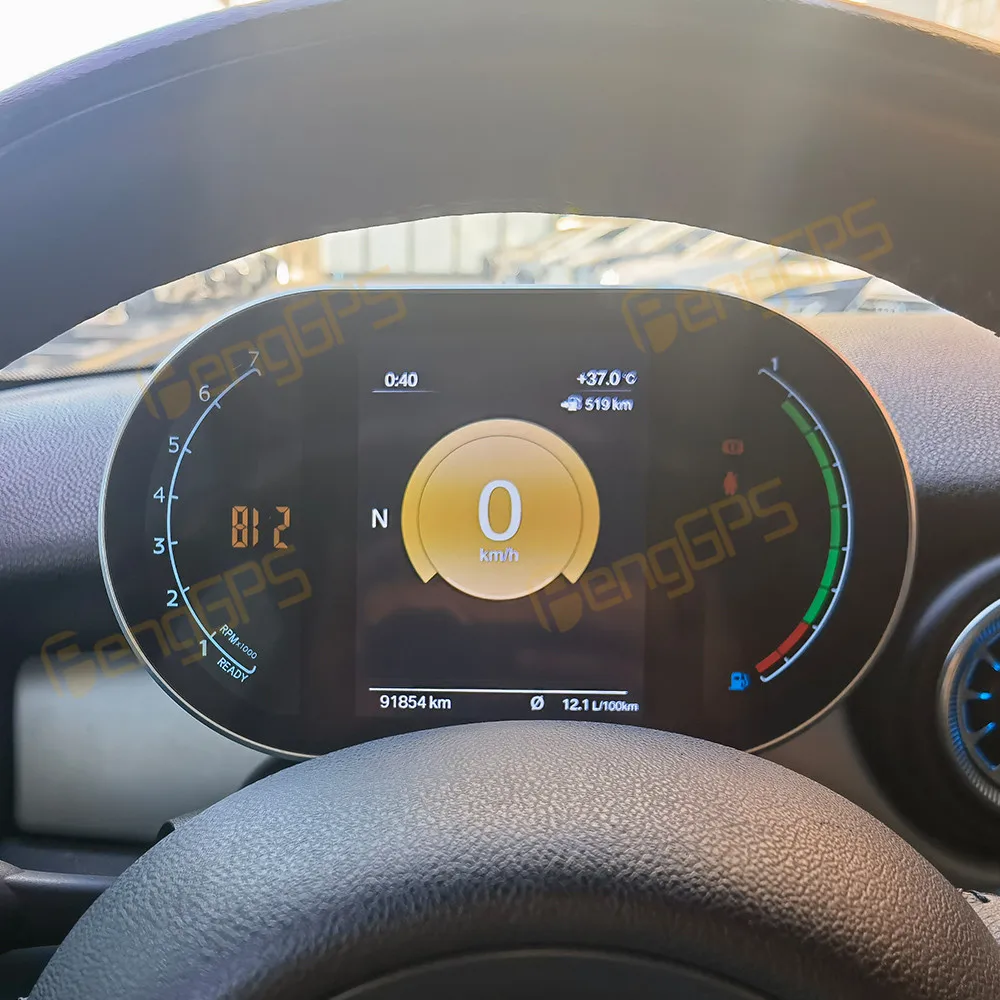 BMW 미니 R 시리즈 R56 R60 2007-2014용 자동차 LCD 대시보드 화면, 자동차 계기판 디지털 게이지 클러스터 센터 속도계 플레이어