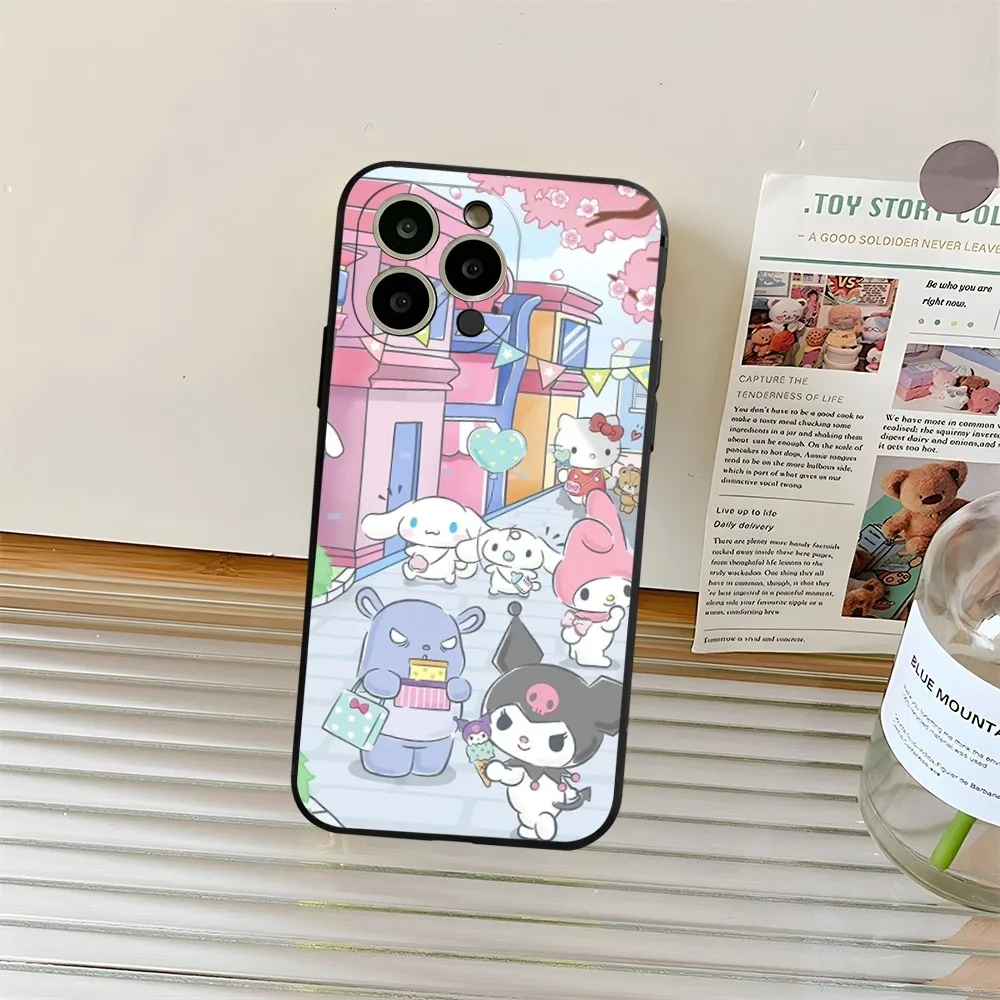 thumbnail image 1 of Sanrio funda de teléfono Hello Kitty para iphone 15ProMax 14 11 13 12 Pro Xs Max Mini Xr X 7 8 6 6s Plus, carcasa Coque, 1 of 5